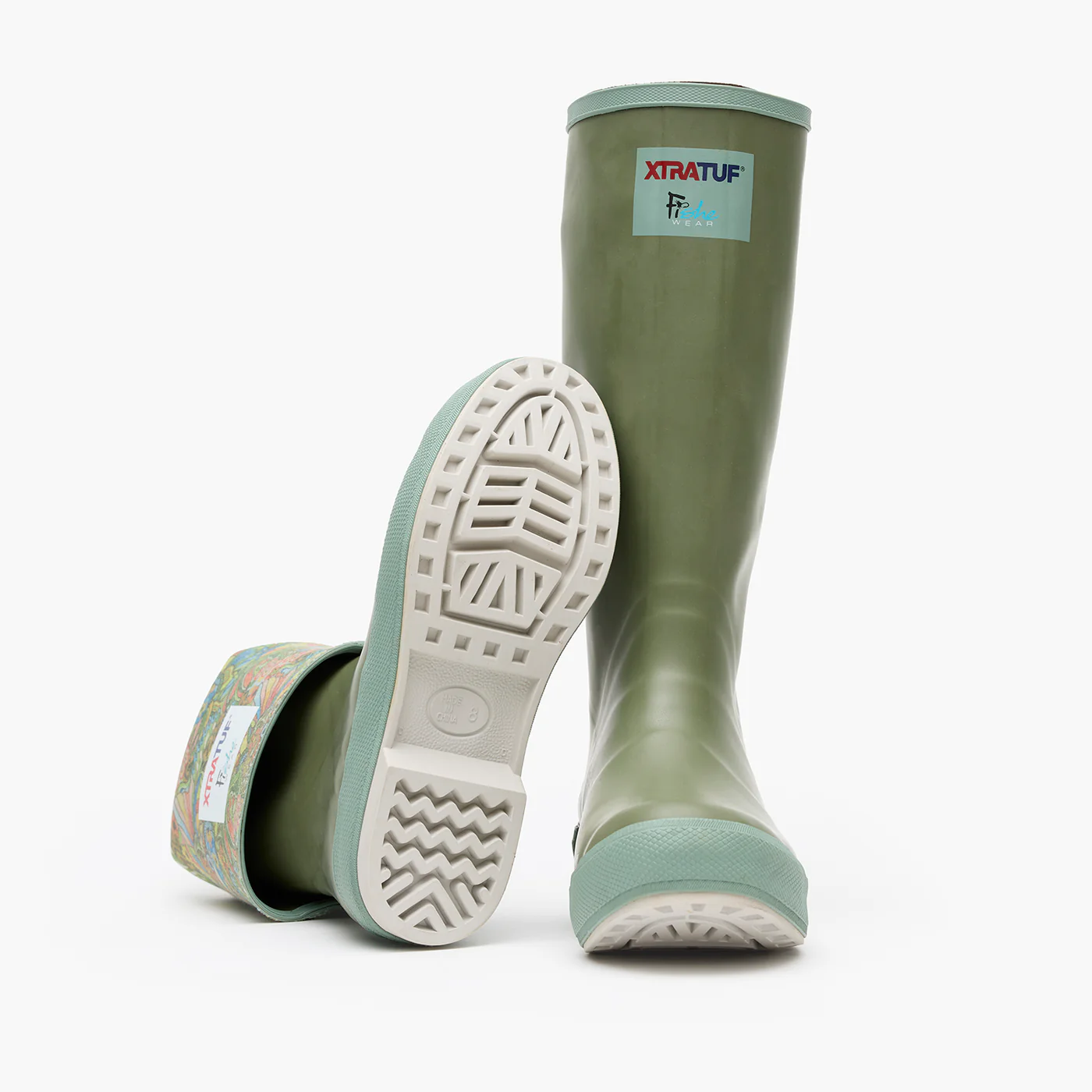 XTRATUFF WOMEN'S 15" LEGACY BOOT, Plain Toe, Grey Boho Bass - Image 5